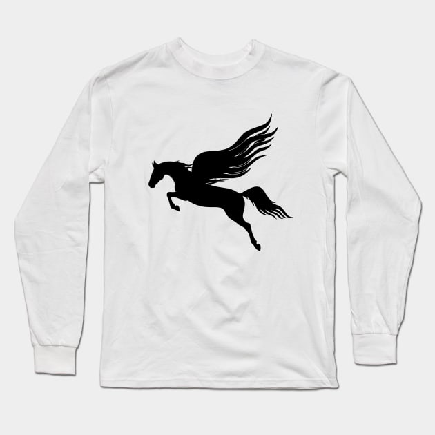 Pegasos - Pegasus Long Sleeve T-Shirt by amarth-drawing